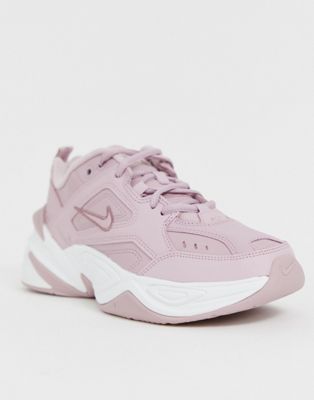 nike m2k tekno trainers in pink
