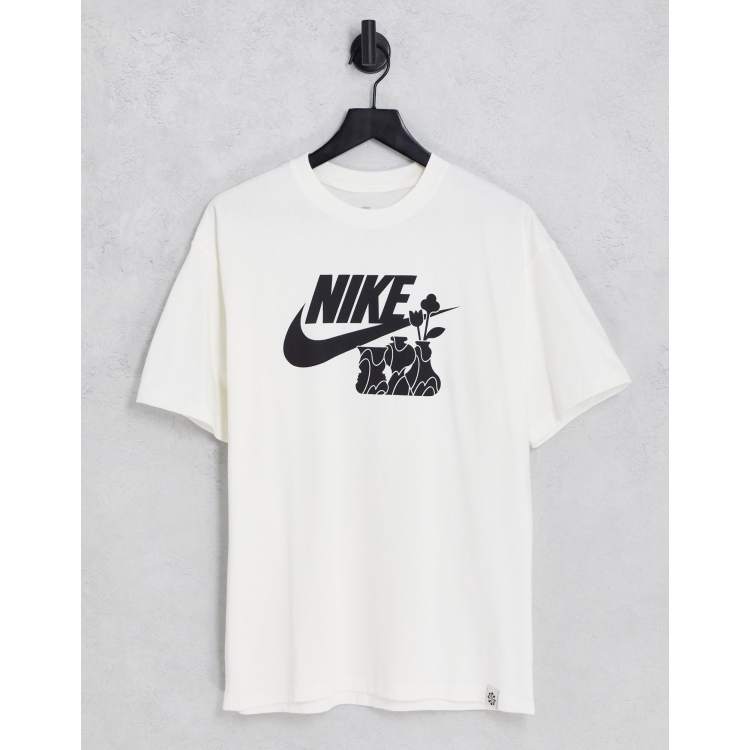 Nike M2Z HBR logo t-shirt in cream ASOS