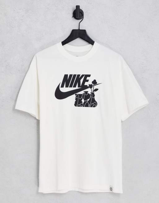 Nike M2Z HBR logo t-shirt in cream ASOS