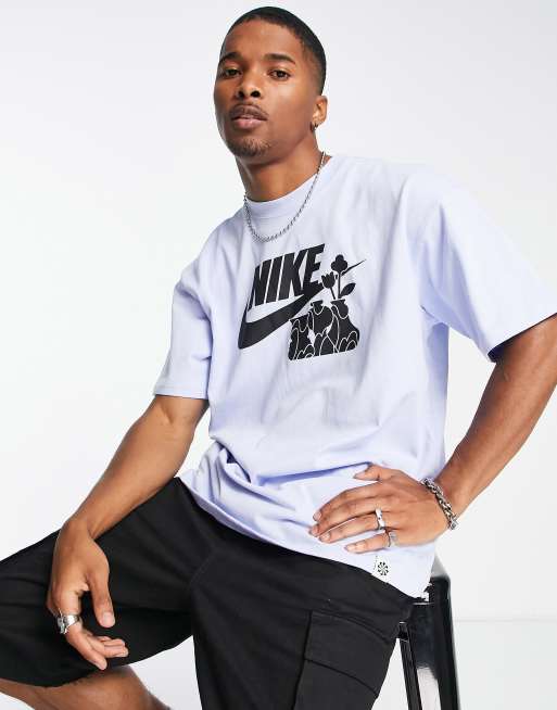 Nike M2Z HBR logo t-shirt in pale blue ASOS