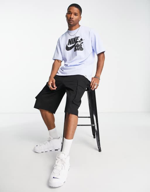 Nike M2Z HBR logo t-shirt in pale blue ASOS