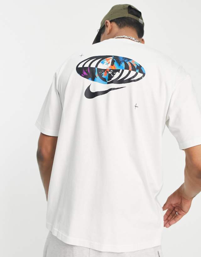 Nike M90 t-shirt with back print in white