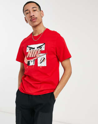 Nike graphic in red |