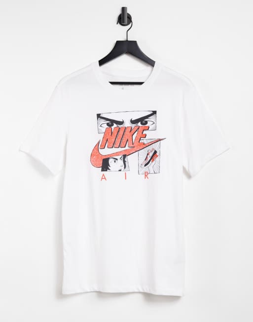 White nike store graphic tee