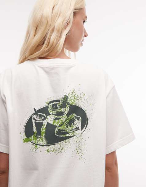 Nike matcha graphic T-shirt in white - view 1