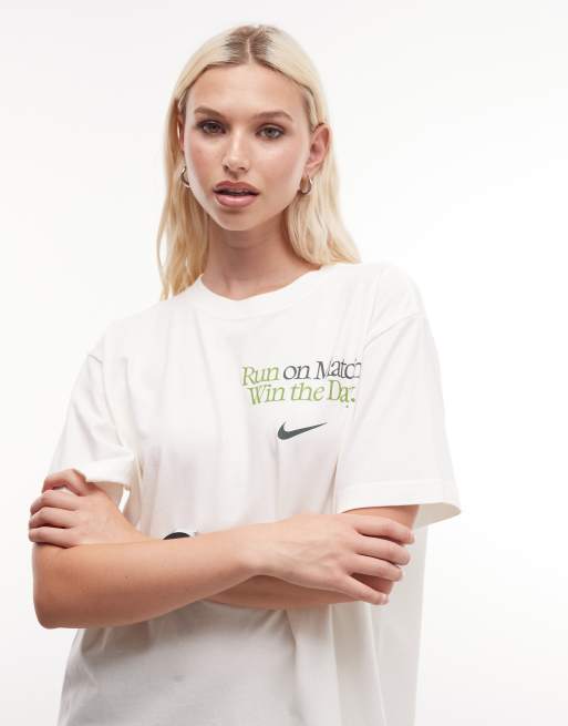 Nike matcha graphic T-shirt in white, 4 of 4