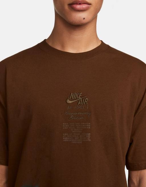 Nike Max 90 AF1 40th Anniversary t-shirt in brown