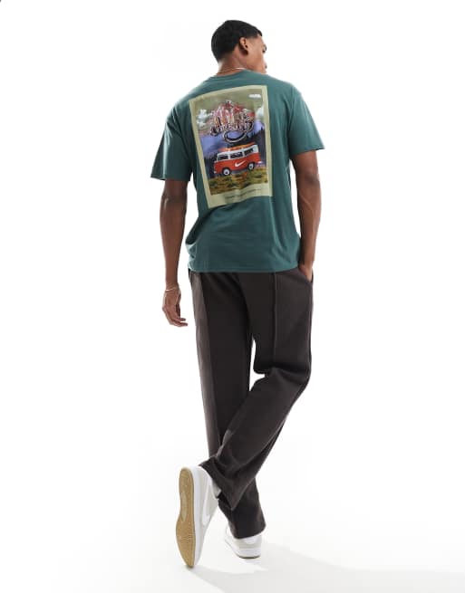 Nike Max 90 back print T-shirt in green 