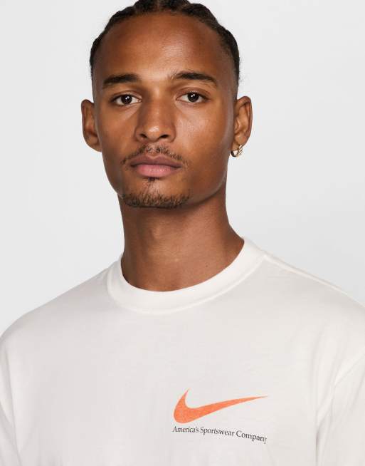 Nike Max90 T-shirt with Van Life back print in white 