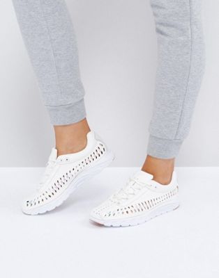 Nike Mayfly Woven Trainers In White | ASOS