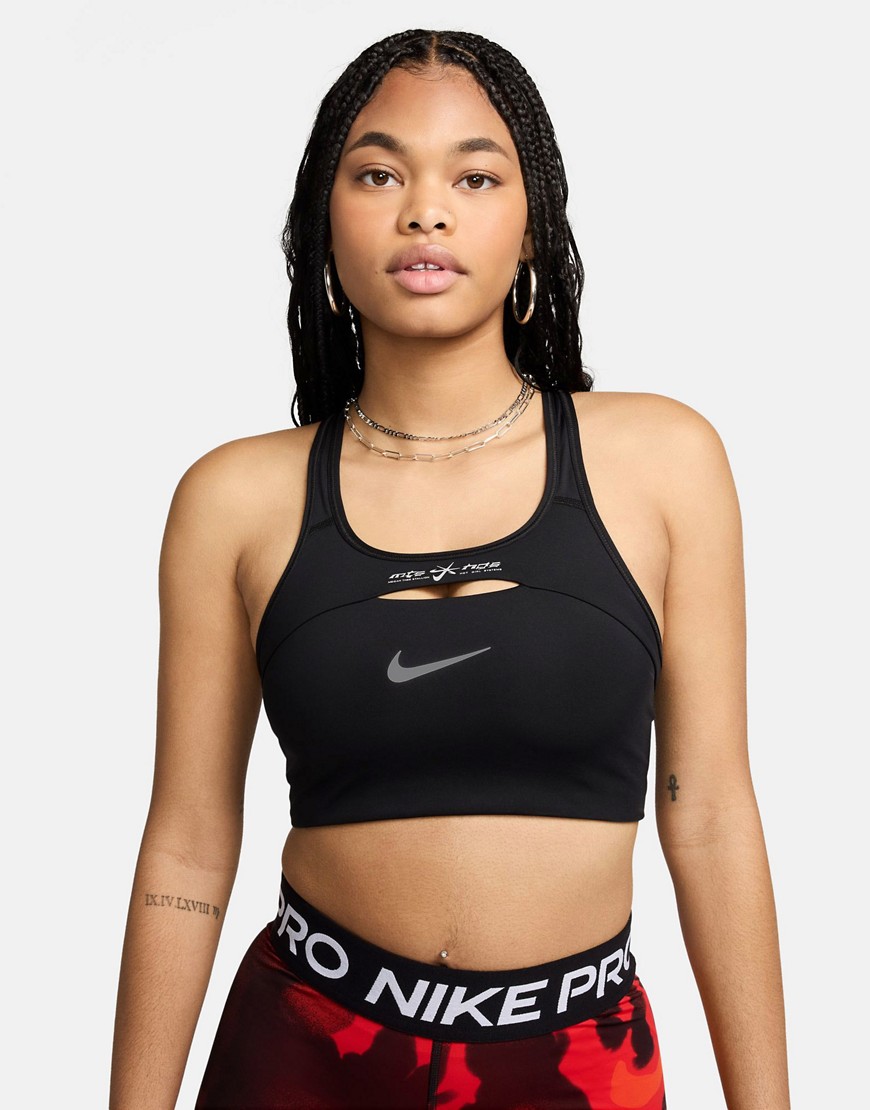 Shop Nike Megan Thee Stallion Cut Out Sports Bra In Black