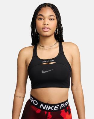 Nike Megan Thee Stallion cut out sports bra in black