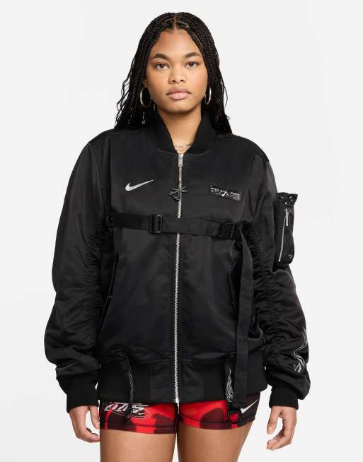 Nike Megan Thee Stallion woven jacket in black