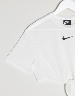 nike mesh top white