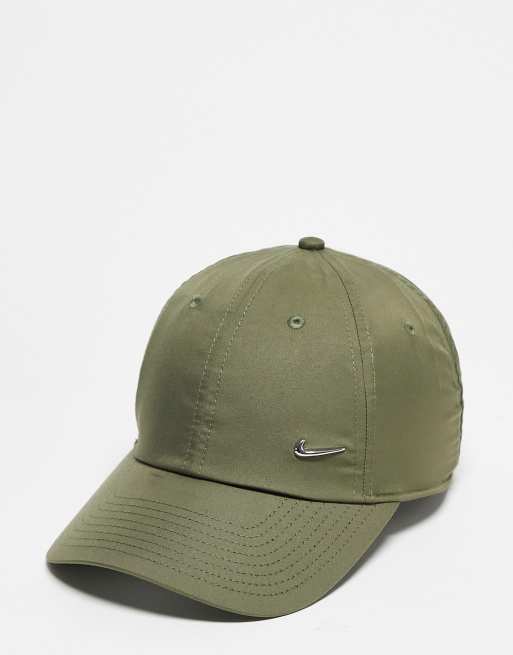 metal swoosh cap khaki | ASOS