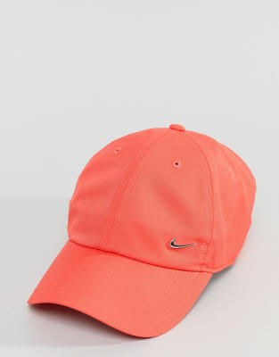 nike metal swoosh cap red