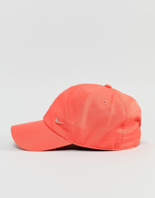 nike metal swoosh cap red