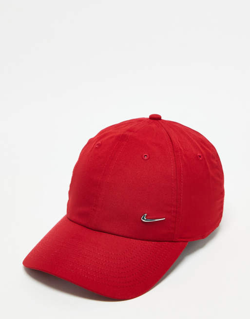 Nike metal swoosh cap in pink