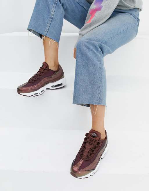 Nike air max 95 best sale womens burgundy