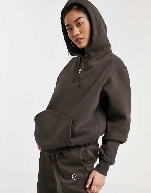 Dark brown shop nike hoodie