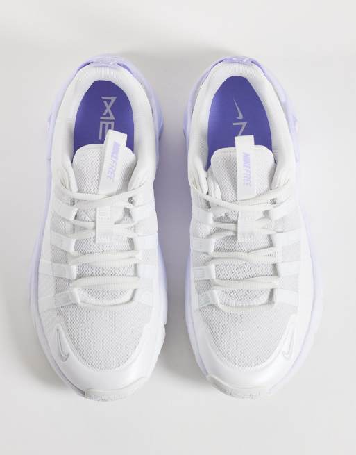 Nike Metcon 7 zapatillas de entrenamiento en blanco y morado, 2 de 5