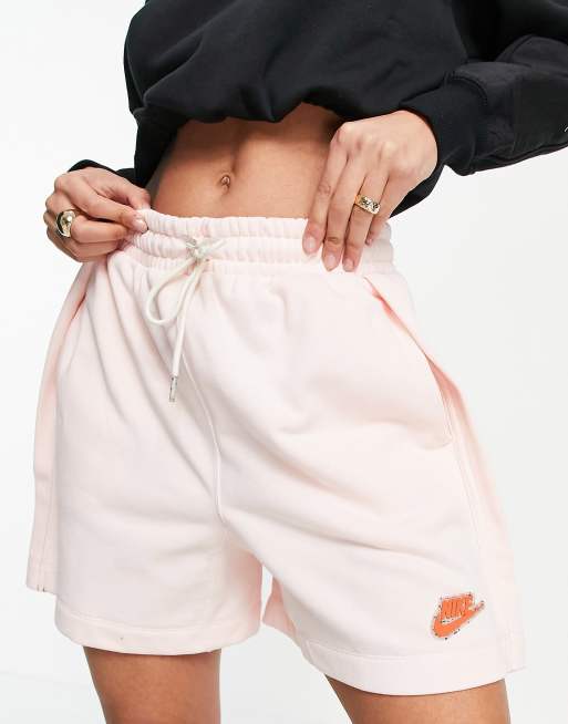 Pink nike clearance sweat shorts