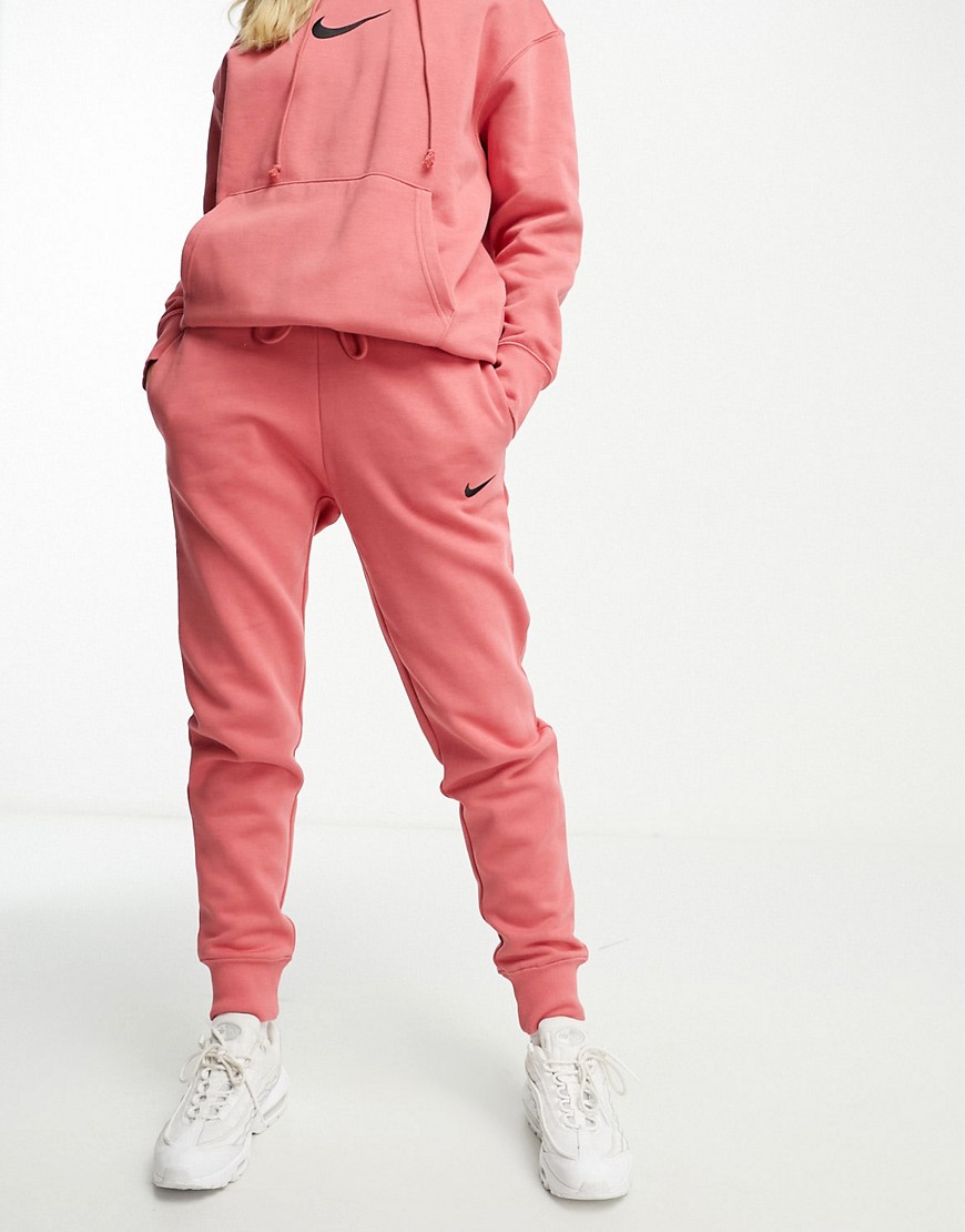 Nike Midi Swoosh joggers in adobe pink