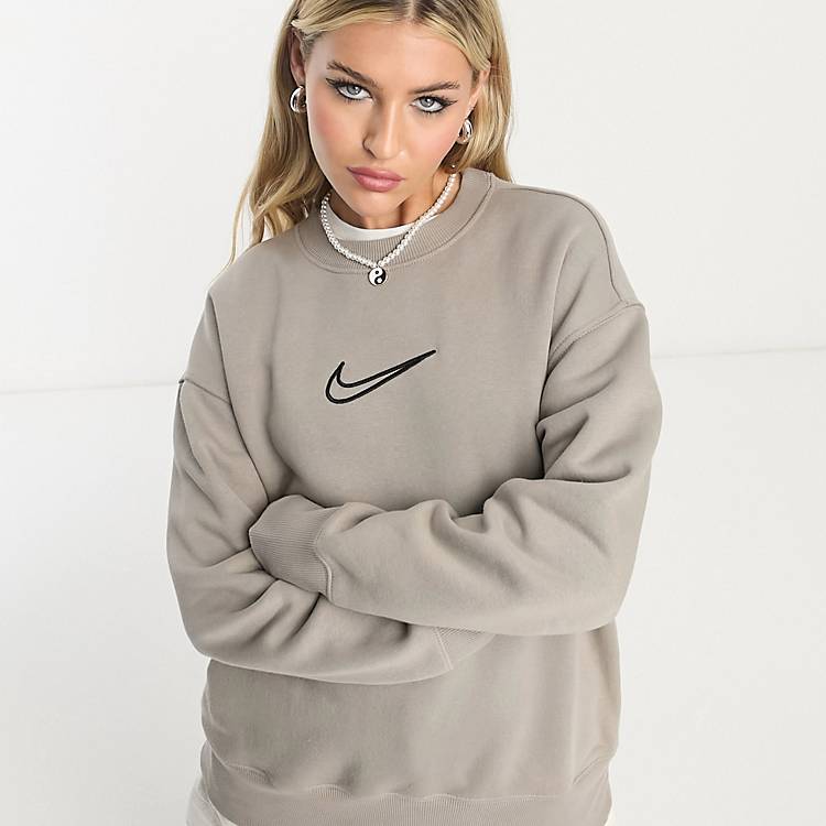 Nike Midi Swoosh phoenix fleece sweatshirt in | ASOS