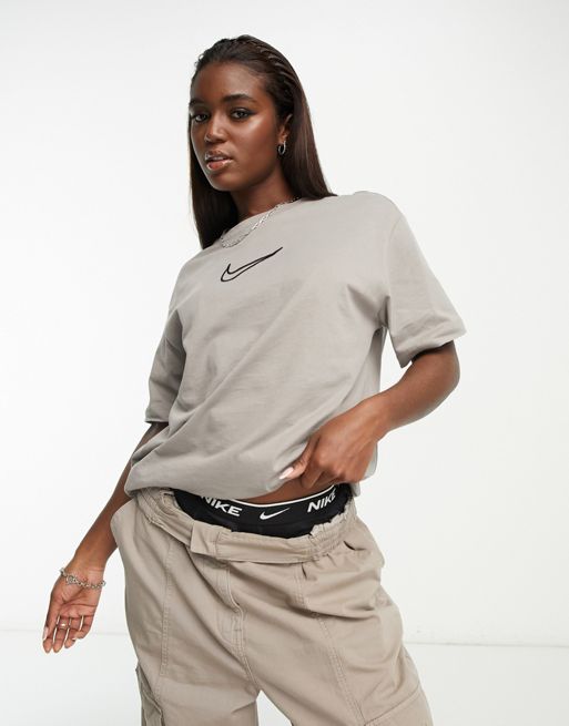 Nike Women's Sportswear Club High-Waisted Leggings Moon Fossil / Olive Grey