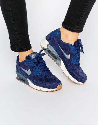 blue suede nike trainers
