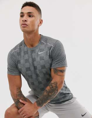 nike miler t shirt grey