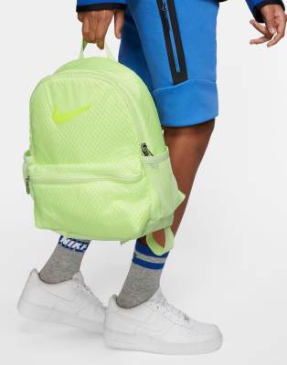 neon green mini backpack