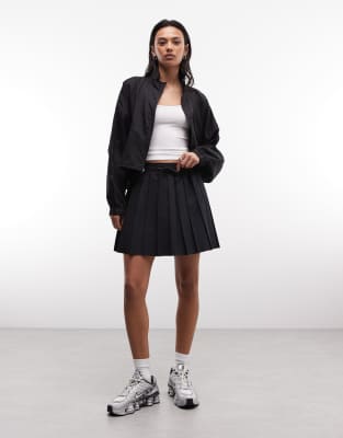 Nike - Mini-jupe plissée - Noir