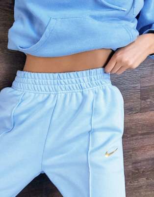 light blue joggers nike