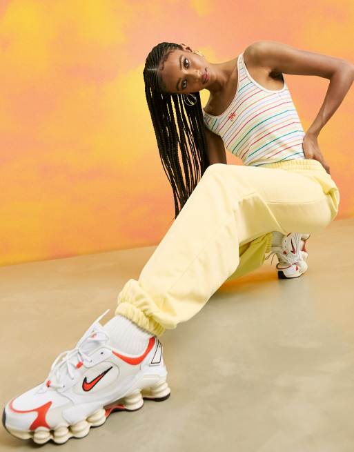 Nike Mini Swoosh Oversized Joggers In Orange-Yellow, BV4089-738