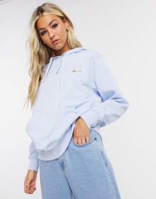 nike metallic swoosh oversized pastel hoodie