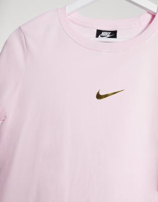 pink and teal nike shirt