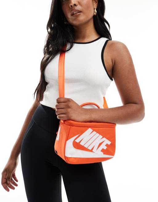  Nike mini shoebox crossbody bag in orange 