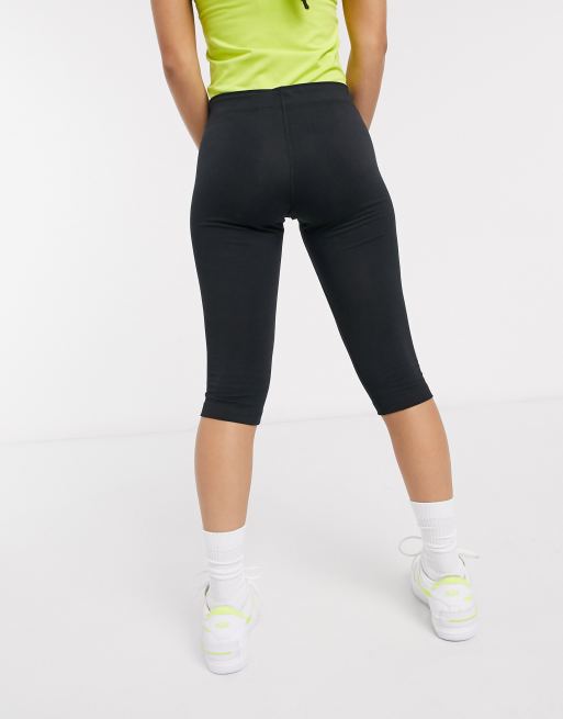 Nike legging shorts in black with mini swoosh, ASOS