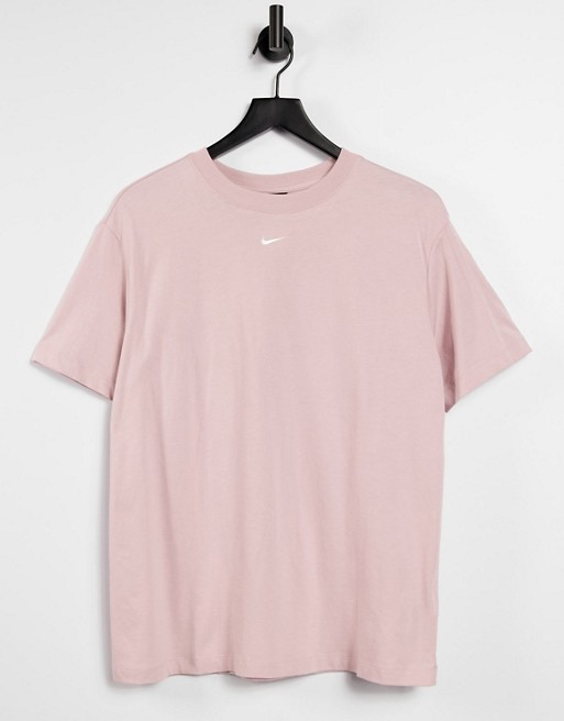 Nike MOVE TO ZERO essential boyfriend t-shirt in light pink