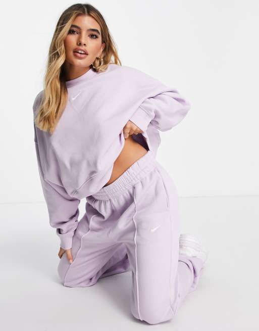 Lilac nike sale tracksuit