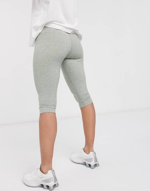 Nike Mini Swoosh Gray Capri Leggings