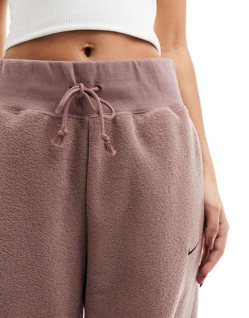 Nike mini Swoosh high waist sweatpants in purple, 5 of 5