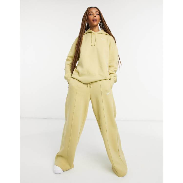 Nike oatmeal wide leg joggers hot sale