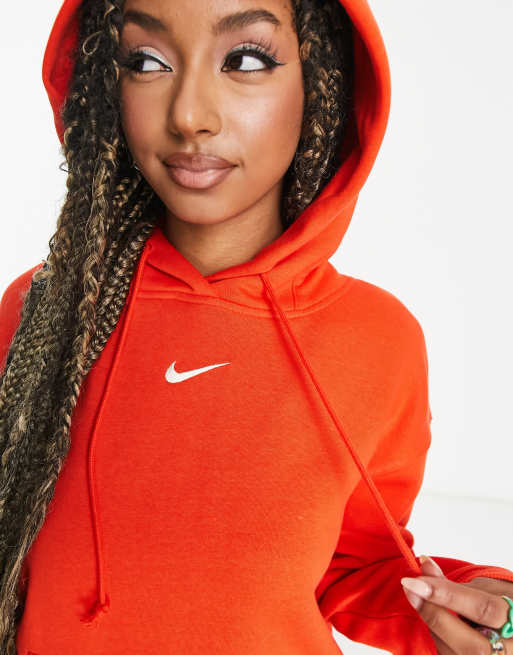 Nike swoosh cheap hoodie red