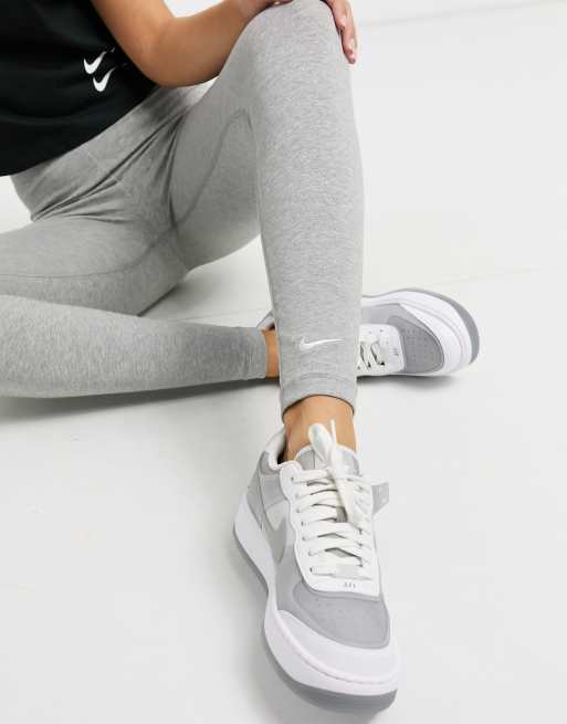 Nike Mini Swoosh Gray Capri Leggings