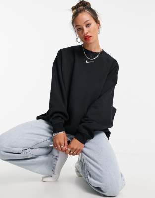 nike oversized mini swoosh sweatshirt