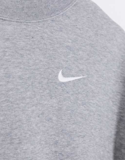 Nike mini swoosh oversized best sale sweatshirt gre