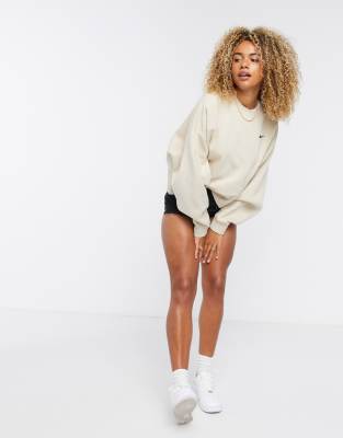 nike oatmeal crewneck