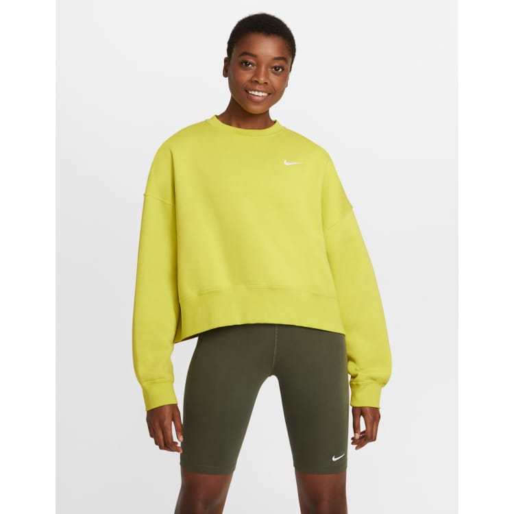 Nike yellow jumper womens 2025